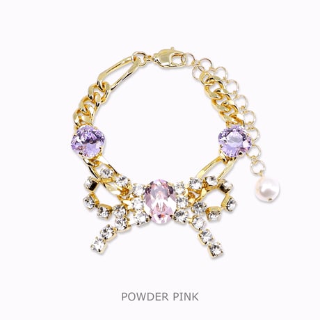 Bow Bracelet -POWDER PINK-