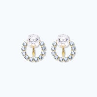 Crystal Ring Earrings -CRYSTAL-
