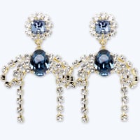 Candy Bow Earrings -MIDNIGHT-