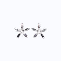 Comet Side Earrings -CRYSTAL-