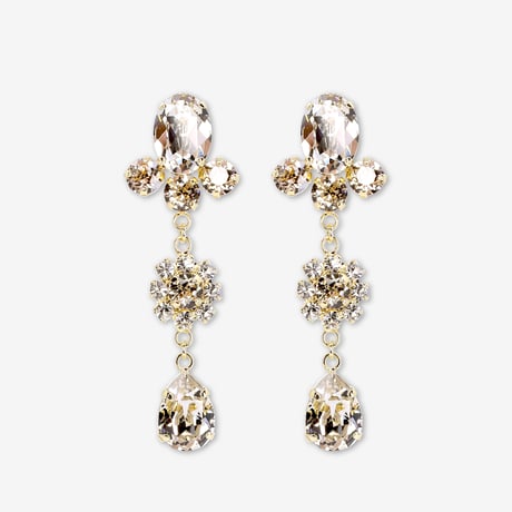 Mini Drop Earrings -CHAMPAGNE-