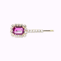 Rectangle Bijoux Hair-pin -ROSE-
