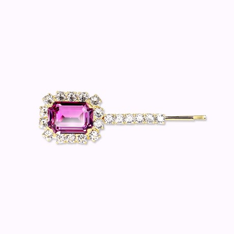 Rectangle Bijoux Hair-pin -ROSE-