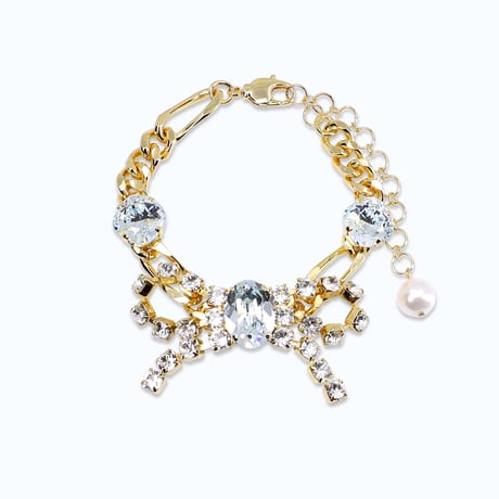 Bow Bracelet -LIGHT BLUE-