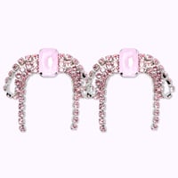 Oversized Bow Earrings -SUGAR ROSE-