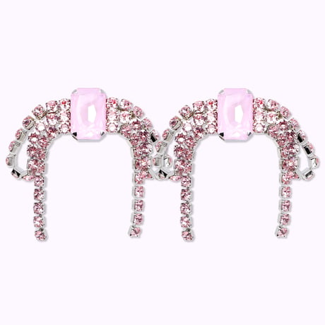 Oversized Bow Earrings -SUGAR ROSE-