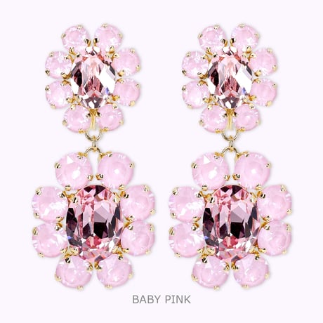 Classic Earrings -BABY PINK-