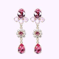 Mini Drop Earrings -ROSE-