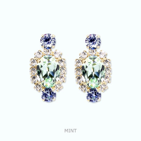 Oval Bijoux Earrings -MINT-