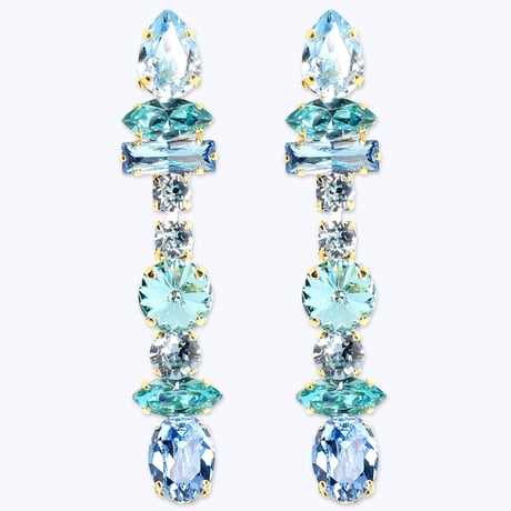 Amo Earrings -MARINE BLUE-