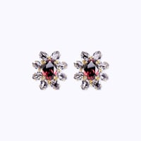 Belle Earrings -BURGUNDY-
