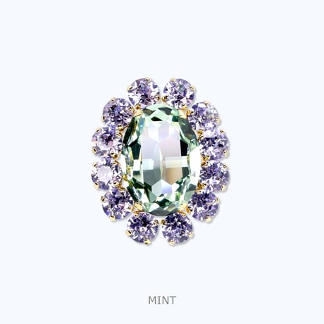 Oversized Bijoux Ring -MINT-