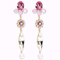 【LIMITED】Drop Bijoux Earrings -ROSE-