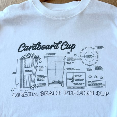 「POPCORN CUP」 Tシャツ 【数量限定】
