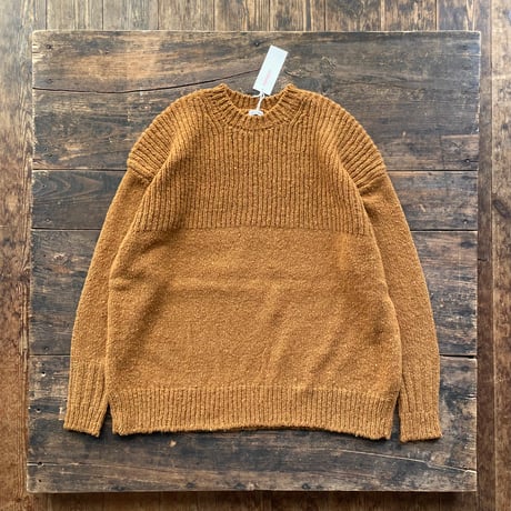 homspun ネップヤーン クルーネックプルオーバー