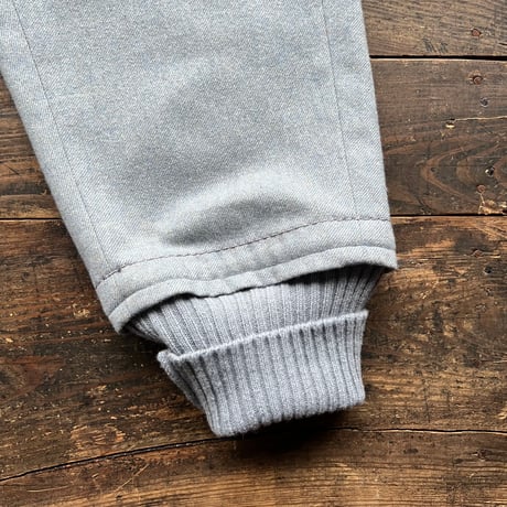 homspun  ウールパウダーフラノ裾リブパンツ