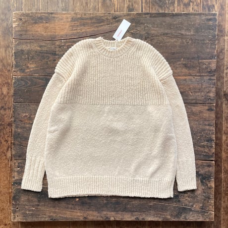 homspun ネップヤーン クルーネックプルオーバー