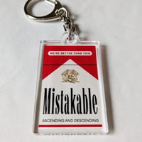 DONATION（寄付2,000円）→アクリルキーホルダー：MISTAKABLE（レッド）