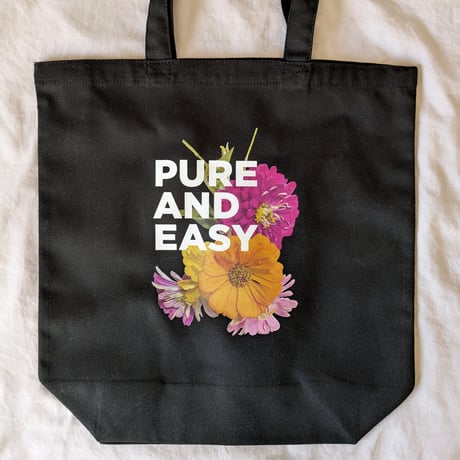 DONATION（寄付6,000円）→PURE AND EASY トートバッグ（ブラック）