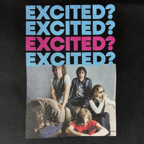 DONATION（寄付6,000円）→EXCITED？トートバッグ photo by ジョディ浅野（ブラック）