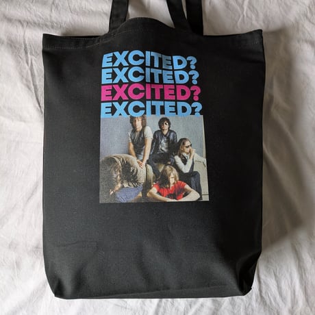 DONATION（寄付6,000円）→EXCITED？トートバッグ photo by ジョディ浅野（ブラック）
