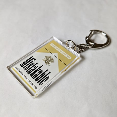DONATION（寄付2,000円）→アクリルキーホルダー：MISTAKABLE（ゴールド）