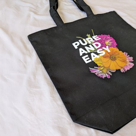 DONATION（寄付6,000円）→PURE AND EASY トートバッグ（ブラック）