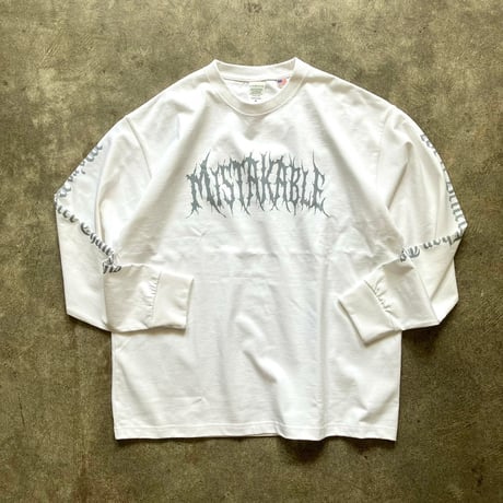 【受注生産】MISTAKABLE Long Sleeve（ホワイト）