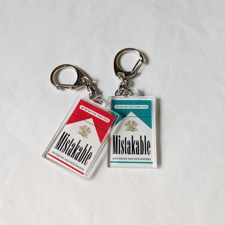 DONATION（寄付2,000円）→アクリルキーホルダー：MISTAKABLE（レッド）