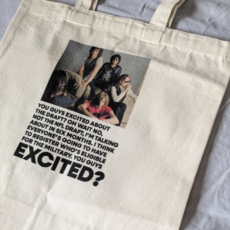 DONATION（寄付5,000円）→EXCITED？トートバッグ photo by ジョディ浅野（ナチュラル）