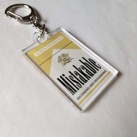 DONATION（寄付2,000円）→アクリルキーホルダー：MISTAKABLE（ゴールド）