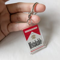 DONATION（寄付2,000円）→アクリルキーホルダー：MISTAKABLE（レッド）