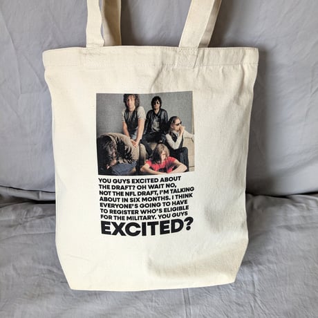 DONATION（寄付5,000円）→EXCITED？トートバッグ photo by ジョディ浅野（ナチュラル）