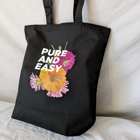 DONATION（寄付6,000円）→PURE AND EASY トートバッグ（ブラック）