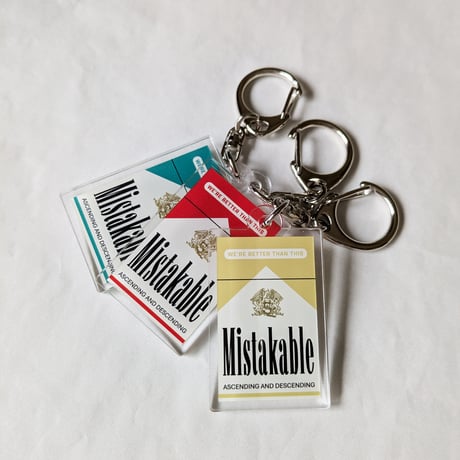DONATION（寄付2,000円）→アクリルキーホルダー：MISTAKABLE（ゴールド）
