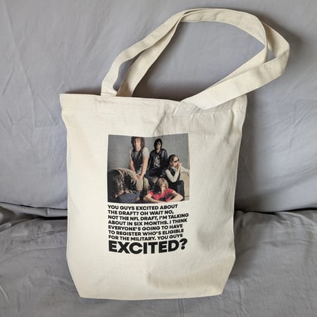 DONATION（寄付5,000円）→EXCITED？トートバッグ photo by ジョディ浅野（ナチュラル）