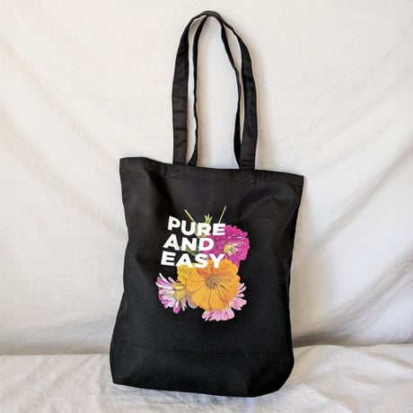 DONATION（寄付6,000円）→PURE AND EASY トートバッグ（ブラック）