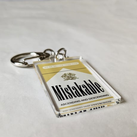 DONATION（寄付2,000円）→アクリルキーホルダー：MISTAKABLE（ゴールド）