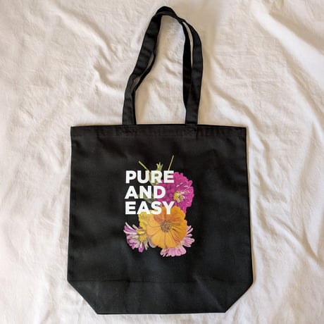 DONATION（寄付6,000円）→PURE AND EASY トートバッグ（ブラック）