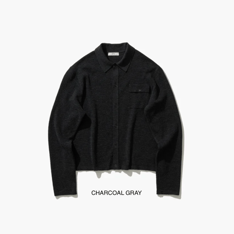 ATON   WOOL MINI RING | POLO CARDIGAN