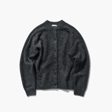 ATON    ROYAL CASHMERE FUR | CREW NECK CARDIGAN