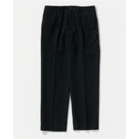 POLYPLOID 　　 TUCK SUIT PANTS C BLACK STRIPE