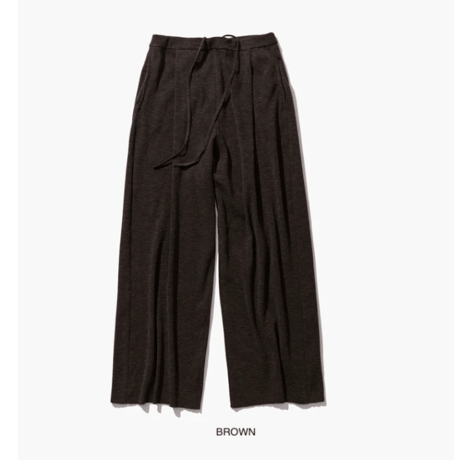 ATON     WOOL MINI RING | WIDE EASY PANTS