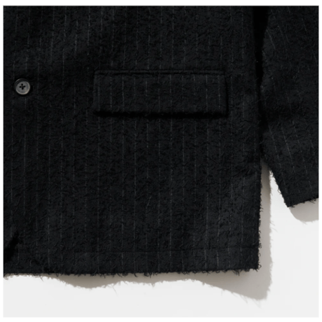 POLYPLOID  　　TAILORED JACKET C BLACK STRIPE