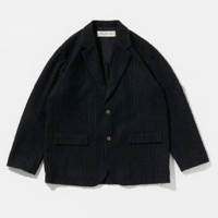 POLYPLOID  　　TAILORED JACKET C BLACK STRIPE