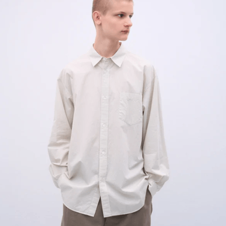 ATON     COTTON CASHMERE LAWN | OVERSIZED SHIRT