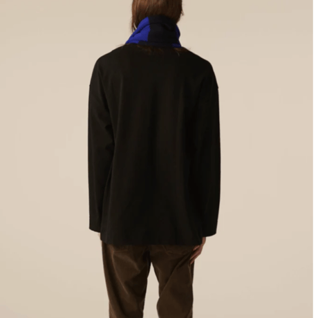 INSCRIRE       Cotton Over Size Long Sleeve Tee (BLACK)