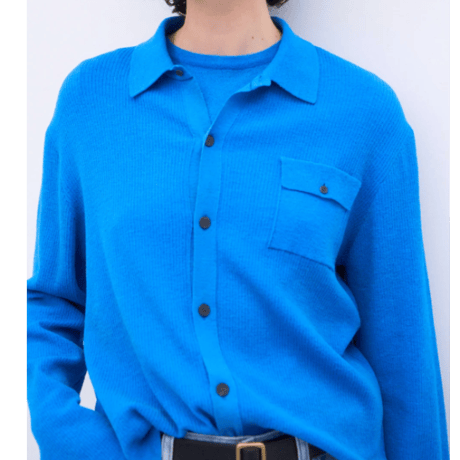 ATON   WOOL MINI RING | POLO CARDIGAN