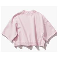 ATON  NATURAL DYED URAKE | OVERSIZED HALF SLEEVE SWEAT