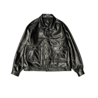 A LEATHER    26FW トラッカージャケット -Black Luxe-